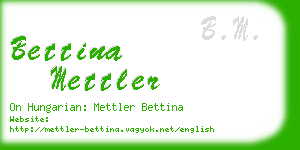 bettina mettler business card